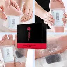 10pcs / lot Herbal Ginger Detox Foot Pads Nourishing Foot Stick Pad Improve Sleep Slimming Patch Weight Loss Cleansing Care Tool