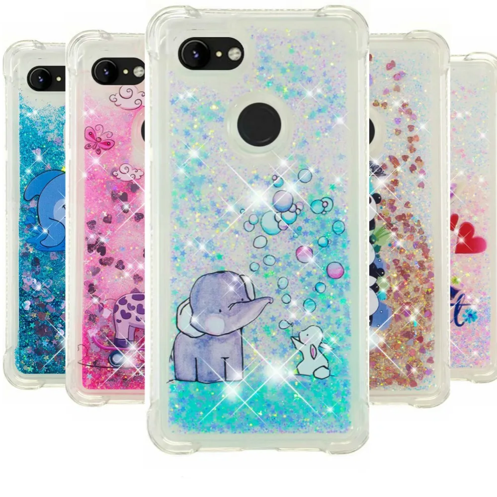 Luxury Dynamic Liquid Bling Quicksand Phone Case for LG Stylo 4 Q stylus Stylus 3 Plus Soft Silicone Cartoon Panda Cover |