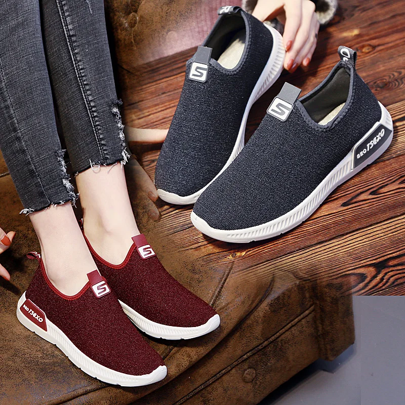 

women sneakers Ballet Shoes soft breathable flat shoes women slip on shoes for women Chaussures femmes Shoes woman 2019 P-1010