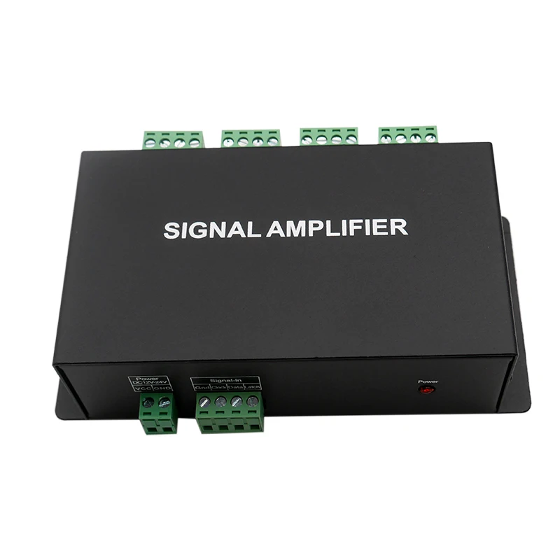 DC12V-24V HC800 8 каналов 8 порты вывода SPI TTL сигнал синхронизатор светодиодный Усилитель для полного сна цветной пиксельный светодиодный свет