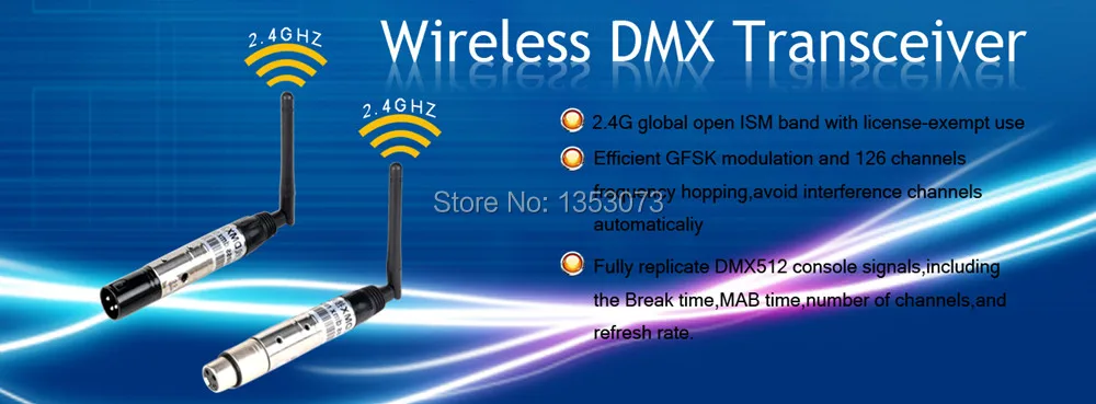 DMX512 Wireless Transmitter wireless Receiver