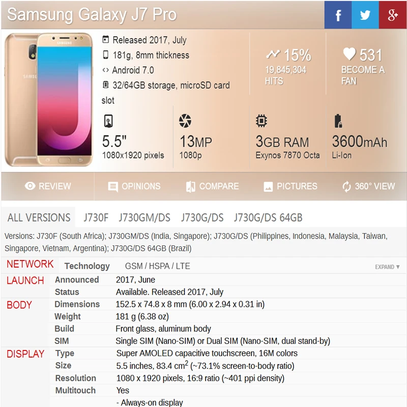 100% протестированный Super Amoled для Samsung Galaxy J7 Pro 2017 J730 J730F ЖК экран дисплей сенсорный