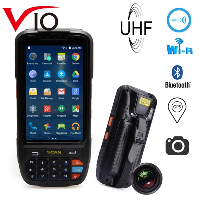 PDA UHF NFC Handheld Terminal Support Wifi Bluetooth 4g GPS With Camera