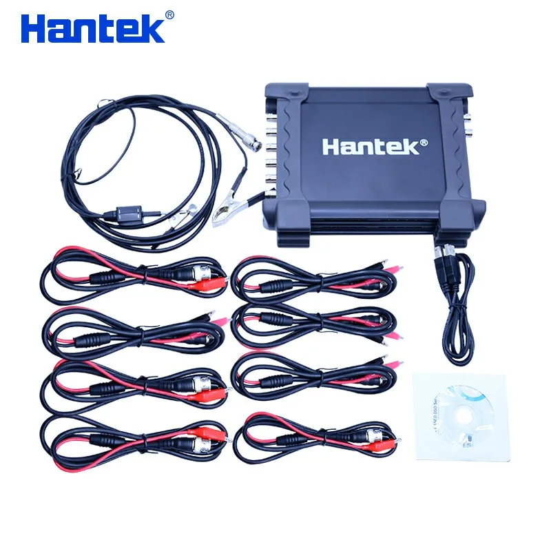 Hantek Official 1008C 8CH PC USB Automotive Diagnostic Digital Oscilloscope DAQ Program Generator 8CH 2.4MSa/s vehicle tester Hantek Official 1008C 8CH PC USB Automotive Diagnostic Digital Oscilloscope DAQ Program Generator 8CH 2.4MSa/s vehicle tester