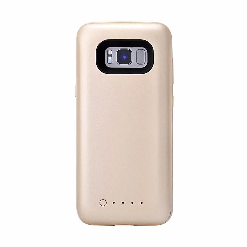 5000 Портативный Зарядное устройство чехол для samsung Примечание 8 S8 S7 край Батарея корпус Резервная Мощность банка для Galaxy S8 плюс внешний Батарея случае - Цвет: Gold for S8 Plus