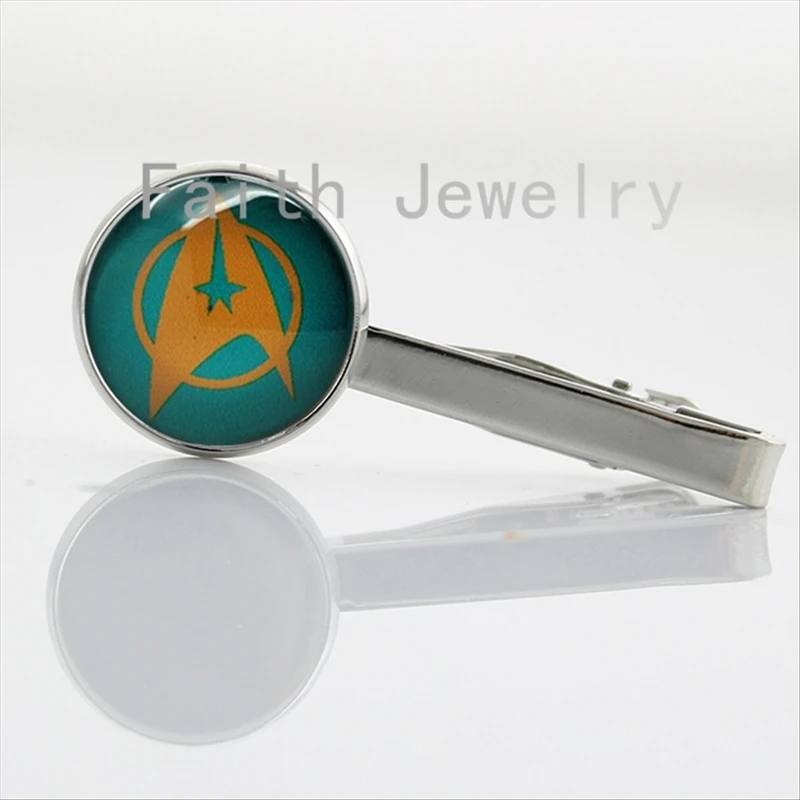 

Starfleet Command Emblem tie clips Star Voyages Cosmic Extraterrestrials Exploring Space Necktie Bar Clasp Clamp Pin NS186