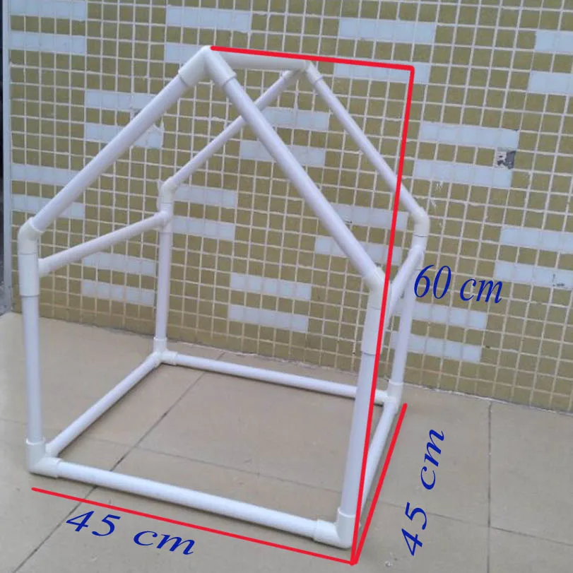 DIY макет сцены реквизит хижина, поддержка размер настройки, быстрая - Цвет: Белый