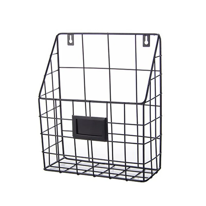 

Home Storage Organization Iron Wall Hanging Grid Multi-purpose Storage Basket Home Decor Wall Shelf Home Decor