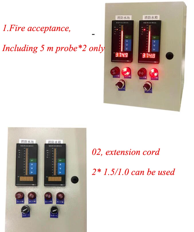 Water tank liquid depth meter liquid level sink Alarm level display control transmitter measuring tools water tank level indicat