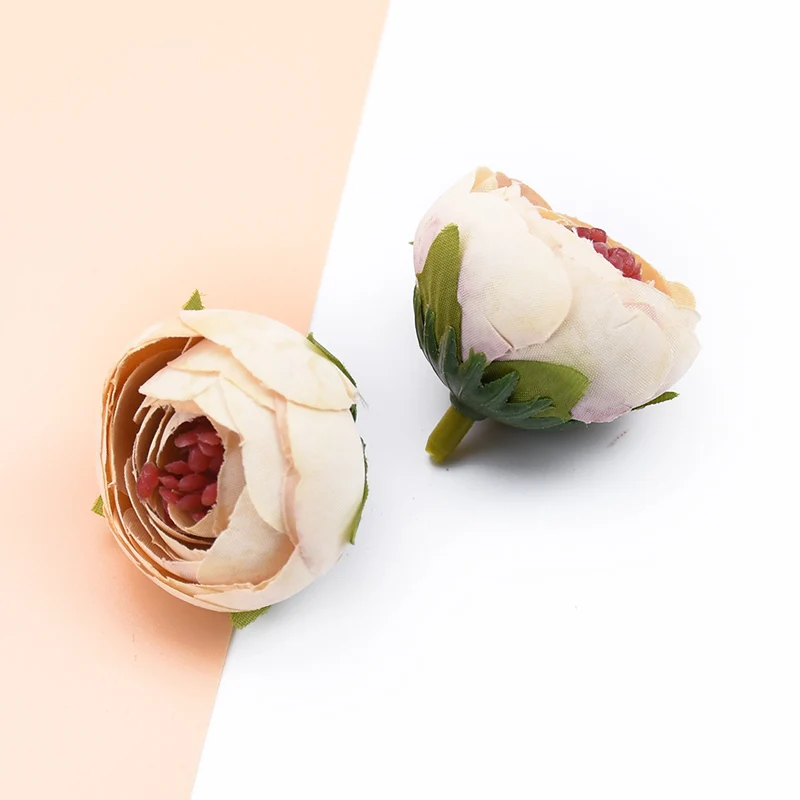 3 шт. дешевые шелковые маленькие чайные бутоны розы цветок настенные декоративные цветы венки Скрапбукинг diy подарки коробка для конфет искусственные цветы - Цвет: Color 3