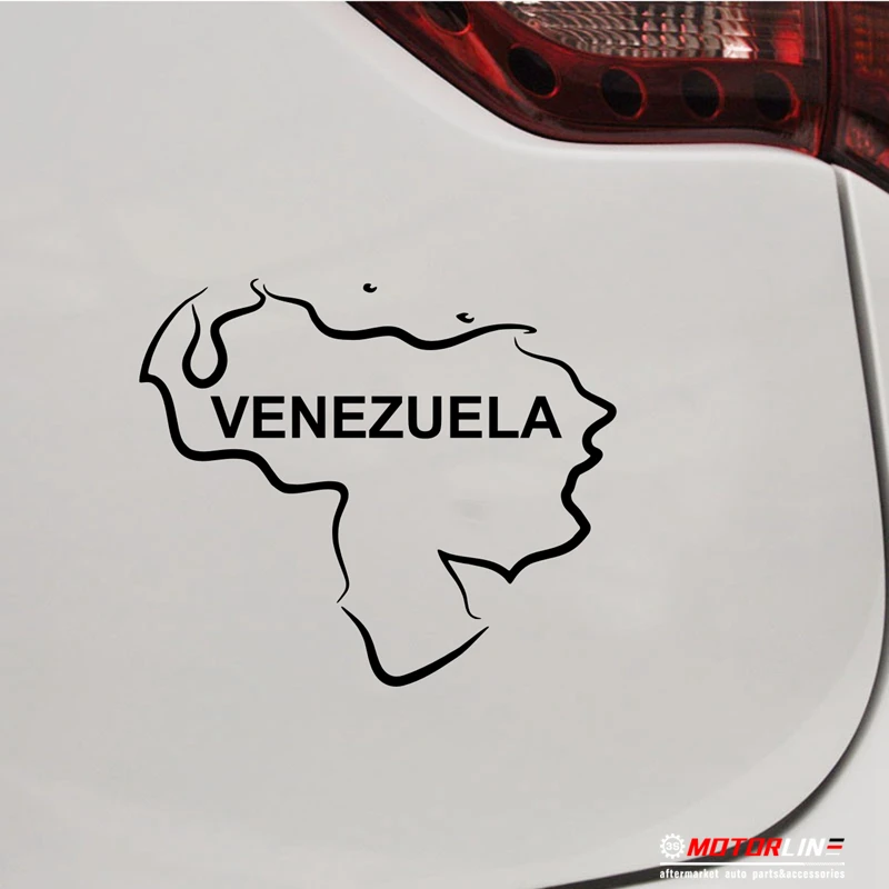 

Map outline of Venezuela Decal Sticker Car Vinyl pick color size no bkgrd