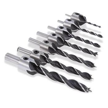 

7pcs 3 - 10mm HSS Countersink Drill Bit Set Quick Change Screw #3 #4 #5 #6 #7 #8 #10 Counter Bore Screw Woodworking Tools