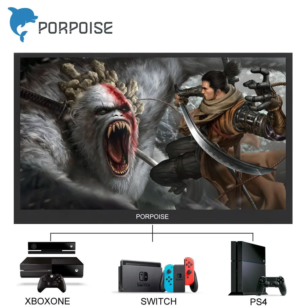 

17.3 Inch Portable Monitor 1920*1080P IPS LCD Screen Display for PS3/PS4 for HDMI for XBOX One game Gifts