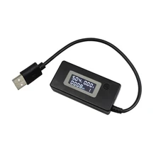 Цифровой Micro USB lcd USB мини-детектор тока и напряжения USB зарядки для мобильных устройств Зарядное устройство тестер метр Черный