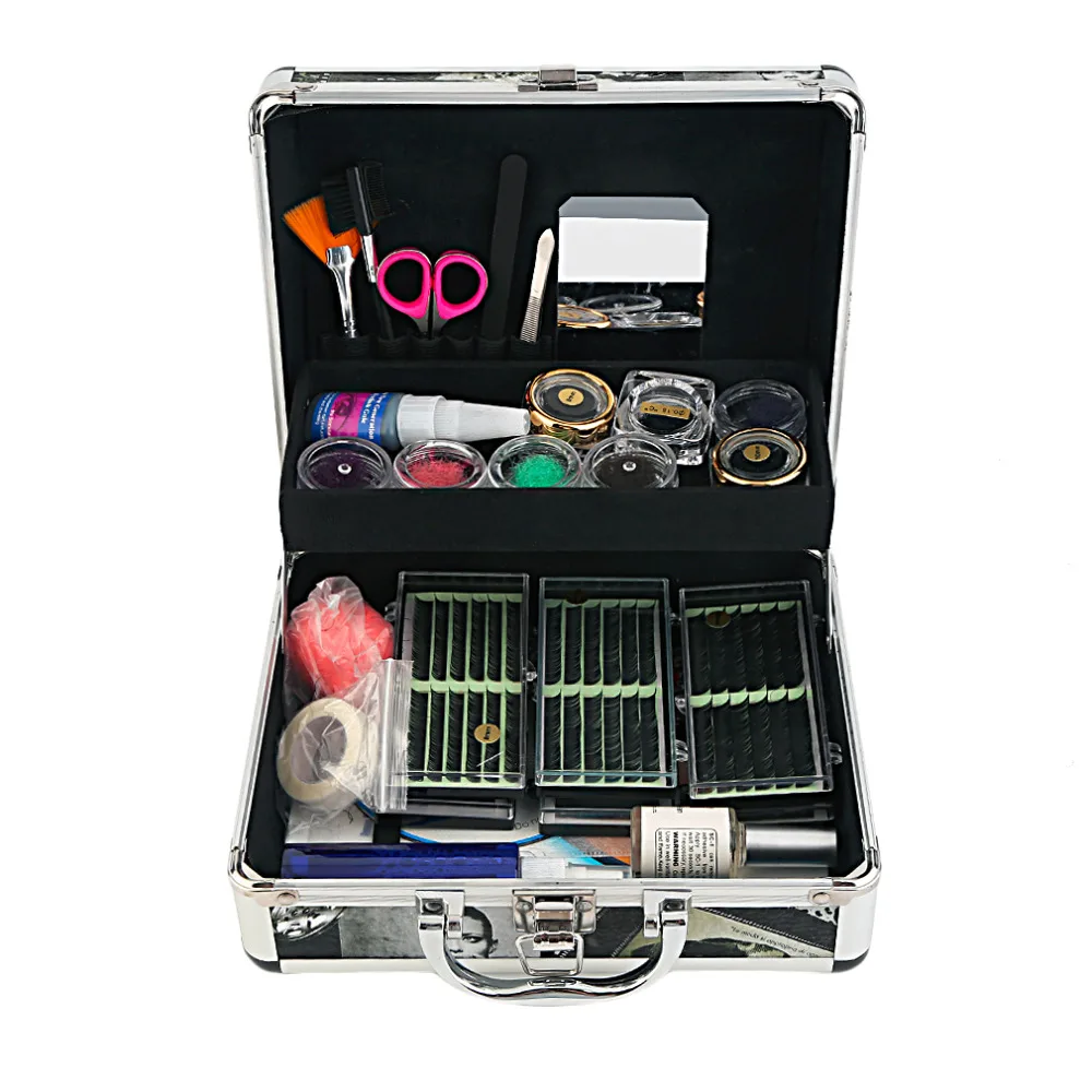 

Stylish False Eyelash 8/10/12mm Black Colorful Soft Handmade False Eyelashes Adhesives Set Eye Lashes Extension Full Set Kits
