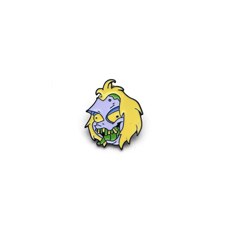

Yellow Hair Monster Eating a Bug Badge Enamel Pin for Denim Jacket Oil Drop Collar Corsage Accessories Scarf Buckle SC4110