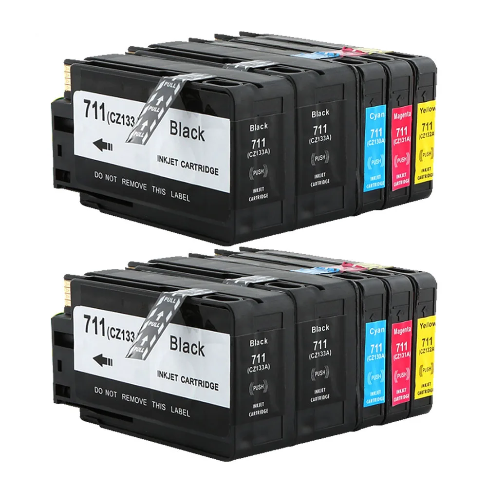 

10 шт./упаковка, картриджи для принтера HP 711XL 711 XL