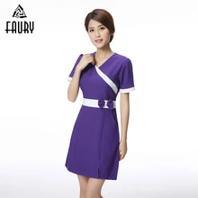 Униформа для медсестер доктор медицинская Униформа с короткими рукавами одежда косметолога Женская рабочая одежда салон красоты спа-униформа