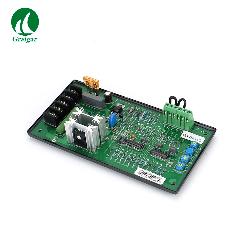

50/60Hz Brushless Generator Universal AVR GAVR-15C 220/400 VAC Pmgrammahle Input