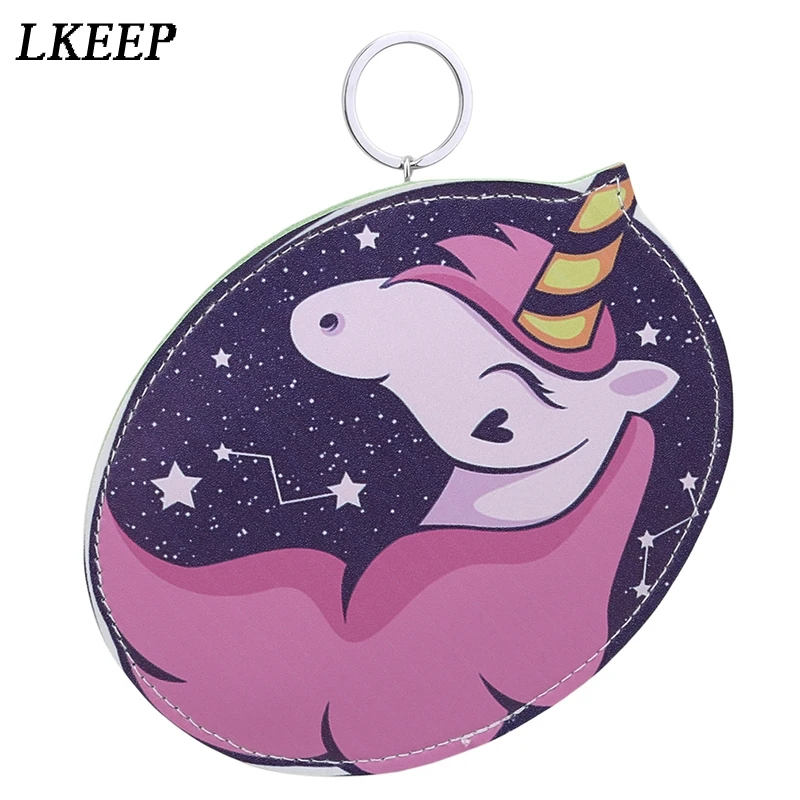 2018 Unicorn Pattern Coin Purse Women Cute Cartoon Zipper Small Wallet Storage Bags Purse for ...