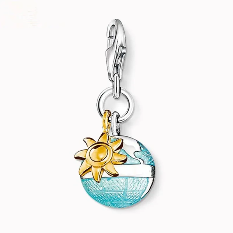 

Muffiy Brand Silver Color Globe Earth Charms for Bracelet Necklace Trendy Women Jewelry Anting Untuk Wanita Bijoux Huarache