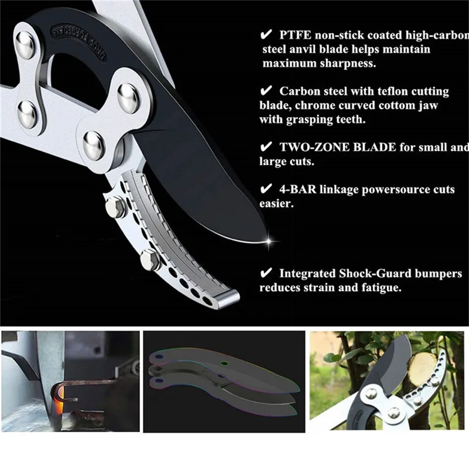 FIRMOR 69-102 см телескопическая Обрезка лоппер наковальня Razor-Edge алюминиевый сад хедж дерево лоппер с рычажной приводной системой