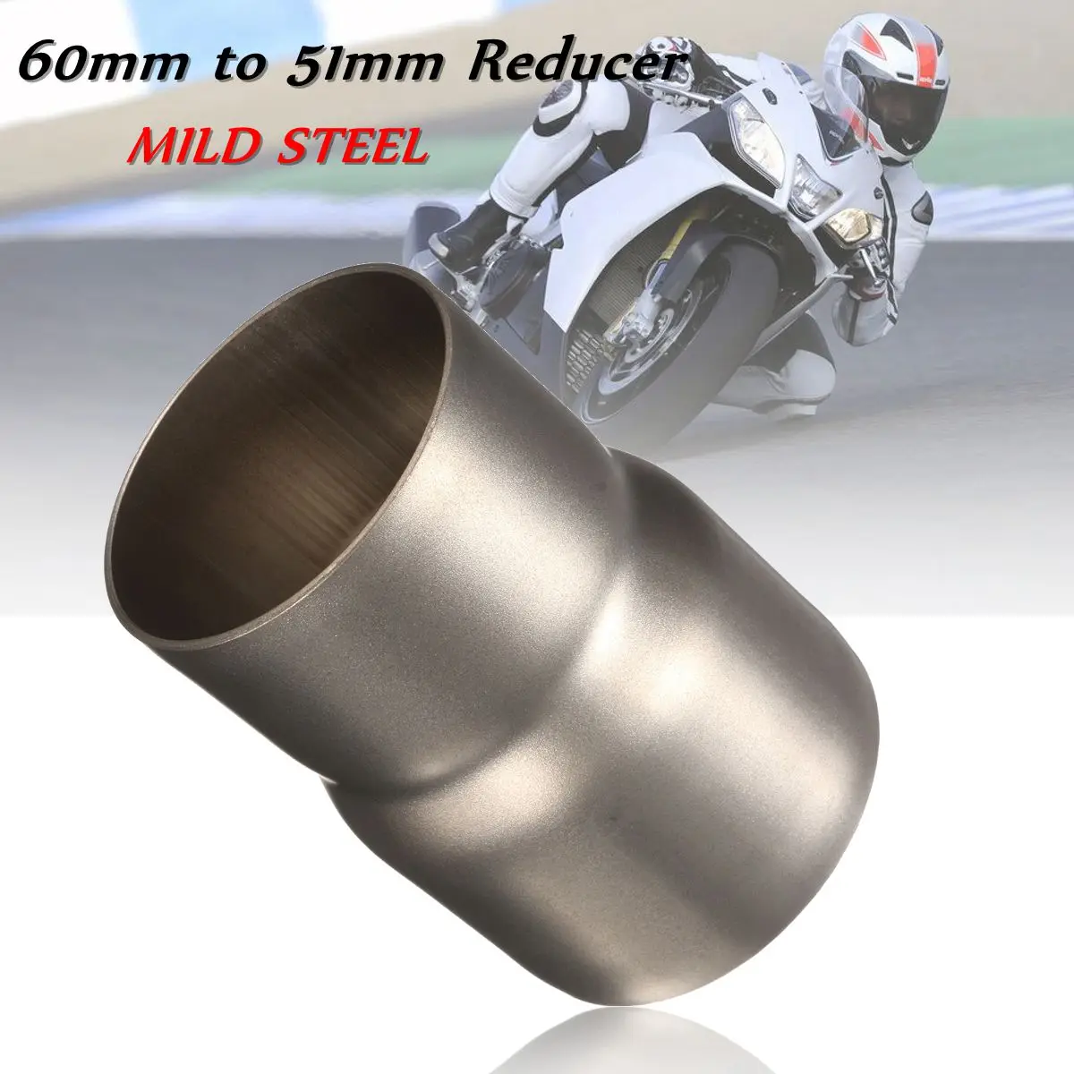 Buy Universal Gold 60mm to 51mm Motorcycle Exhaust