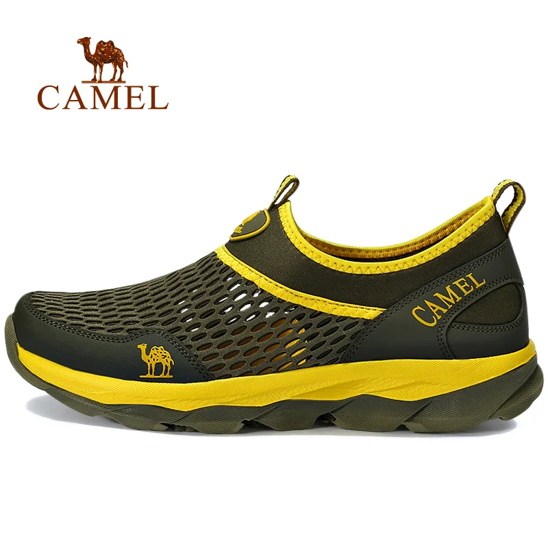 

CAMEL 2018 New Summer Comfortable Lightweight Outdoor Sports Walking Shoes For Men Hollow Breathable Mesh Jogging Sneakers Men