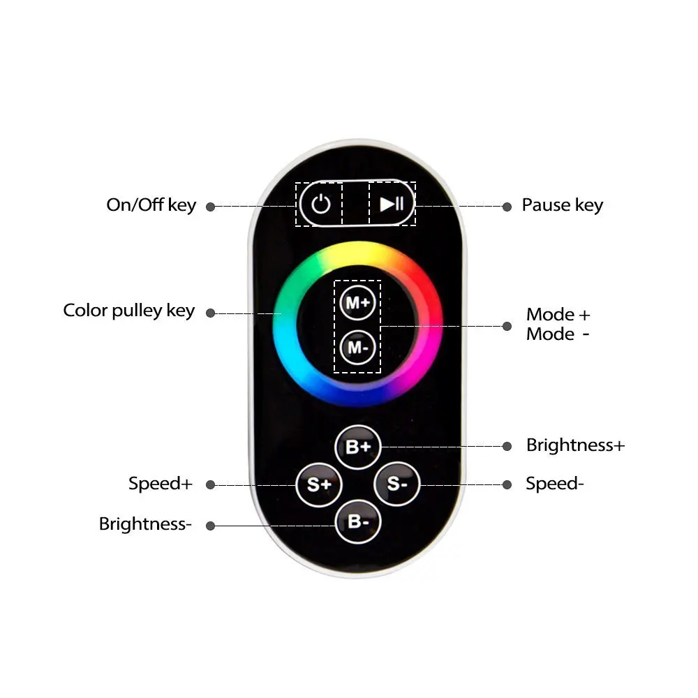 WiFi 300 LPD6803 WS2811 WS2801 5050 SMD Светодиодная лента RGB контроллер сенсорный экран пульт
