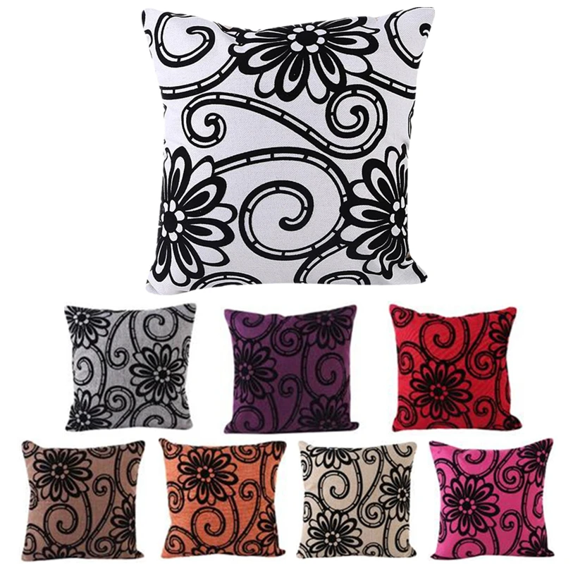 Buy Pillow Cases 45*45CM Flower Tree Pattern Pillow