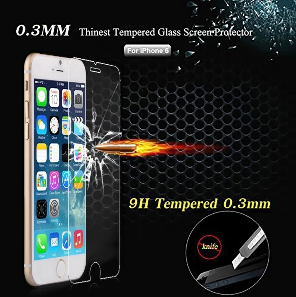  9 H gehärtetem glas Für iphone X 8 4 s 5 5 s 5c 6 6 s plus 7 plus screen protector schutz schutz-fi