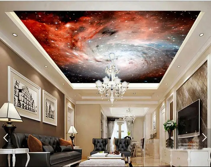 

custom photo wallpaper 3d ceiling wallpaper murals The starry sky zenith mural wallpaper ceiling painting living room wallpaper