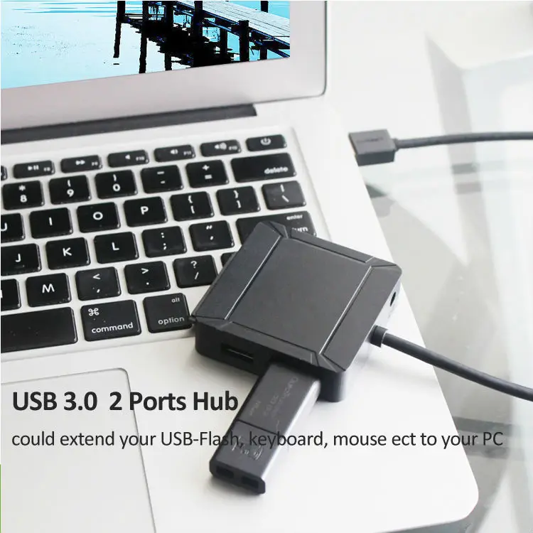 USB 3,0 на SATA III жесткий диск Кабель-адаптер Поддержка UASP для 2,5 3,5 дюймов SSD HDD с 2- порты и разъёмы USB 3,0 и SD/TF Card Reader