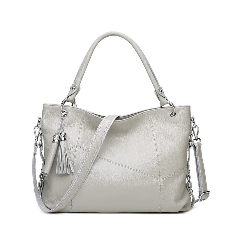 

2019 Summer&Autumn Cow leather women's handbag /fashion tassels one shoulder messenger bag for women /Hot selling leather bags