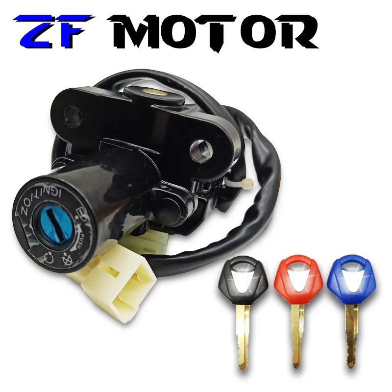 Ключи зажигания мотоцикла переключатель замок в сборе ключи для Yamaha YZF R1 2002-2013 YZF R6 2006-2013 YZF R6S FZ6 FZ6S FZ6N