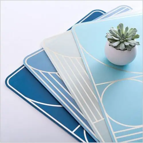 

Newest Arrivals faroot 2018 Mats Pads Square Thick Mats Heat-Insulated Waterproof PVC Table Coasters Placemats