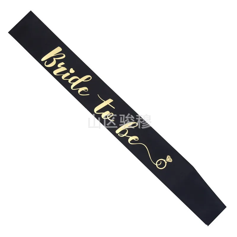 Bride to Be Sash with Diamond Ring Hen Party Sash for Bachelor Party Wedding Bridal Shower Pink White with Gold Letter HW62 (4)