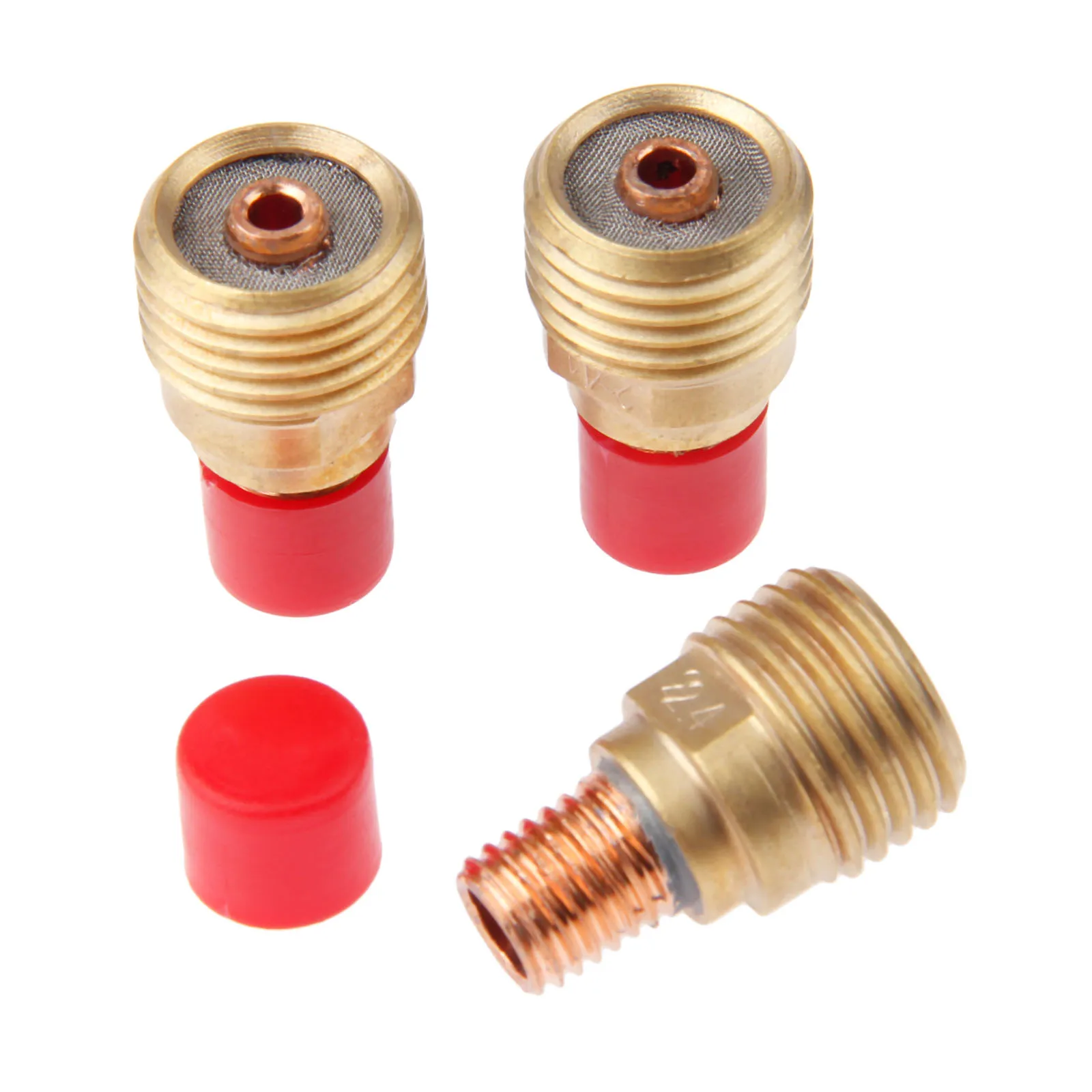 

DRELD 3Pcs TIG Welding Gas Lens Collet Body 45V44 2.4mm 3/32 inches For Welding Torch WP-17/WP-18/WP-26 Consumables 3-pk