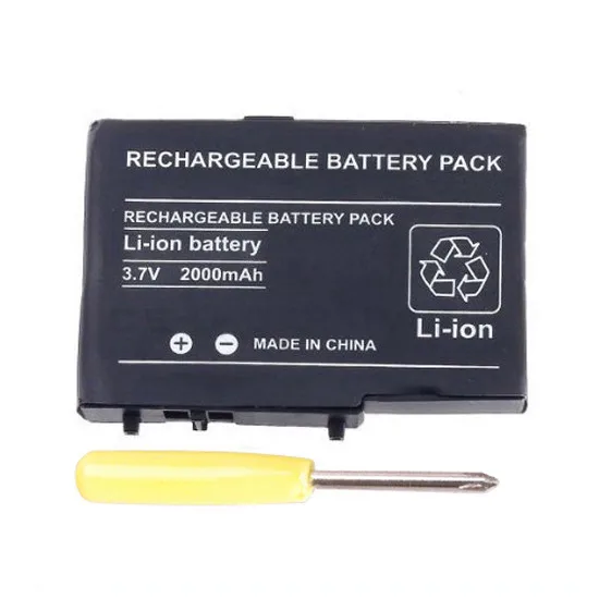 

2000mAh 3.7V Rechargeable Lithium-ion Battery + Tool Pack Kit for Nintendo DSL NDS Lite