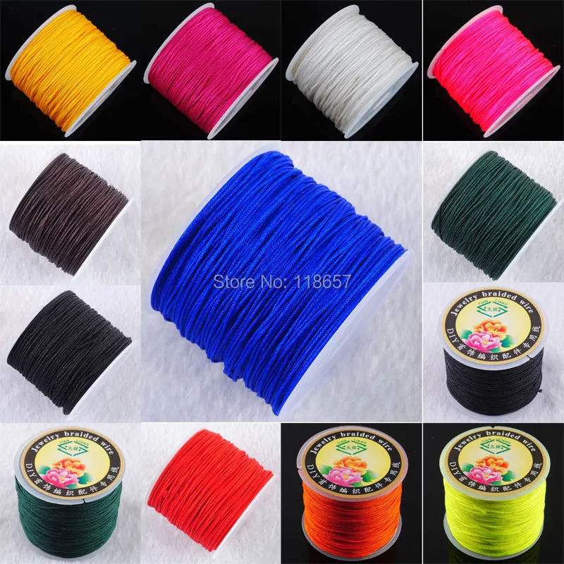 

Free Shipping 1MM Nylon Beading Cord 45M 1Pcs for Jewelry making IBH311