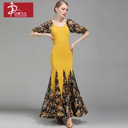 Новый дизайн Костюмы для бальных танцев Танцы костюмы женщина современный Вальс Танго платье/стандартные Танцы одежда 1732