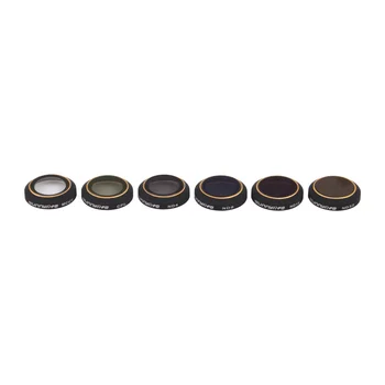 

6 in 1 Filter Accessories UV Circular Polarizer Neutral Density Filters MCUV /CPL/ND4/ND8/ND16/ND32 Filter Set for DJI MAVIC Pro