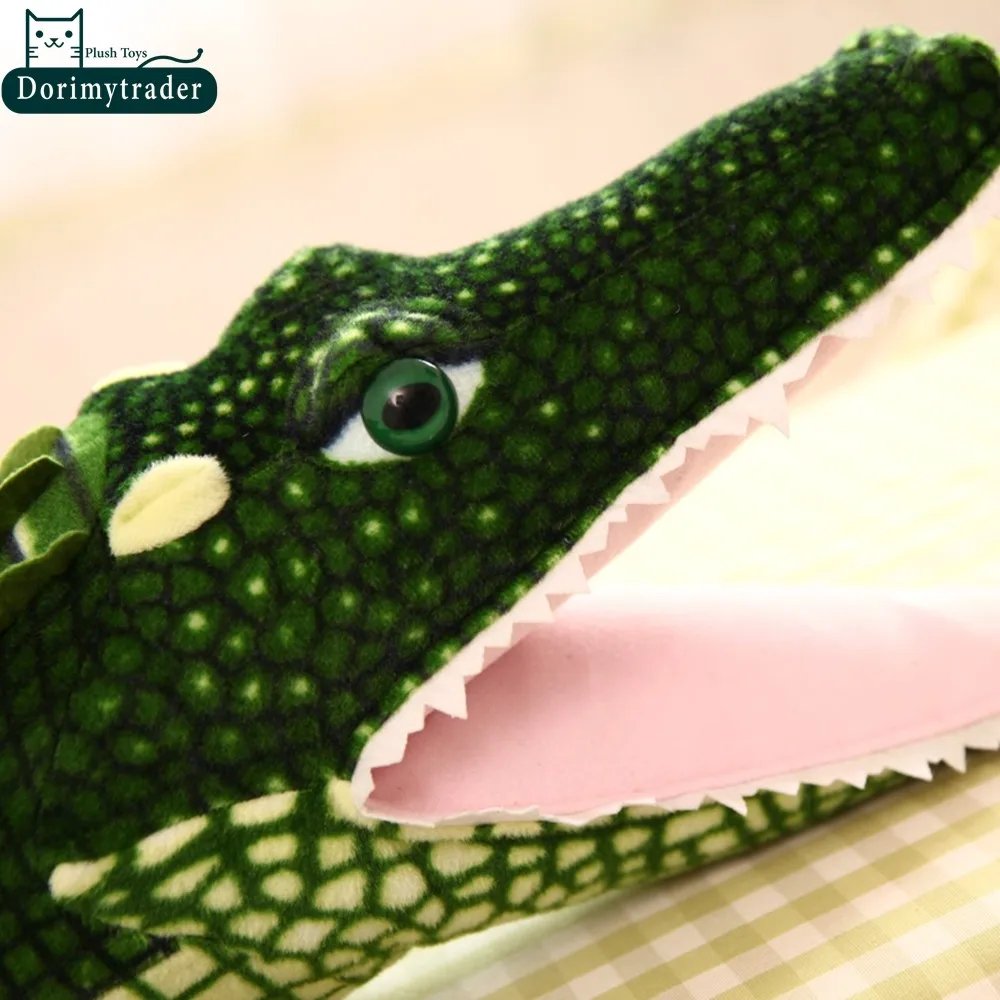 Dorimytrader Hot 79'' 200cm Funny Stuffed Soft Plush Lovely Large Simulated Animal Crocodile Toy, Free Shipping DY60721 (8)