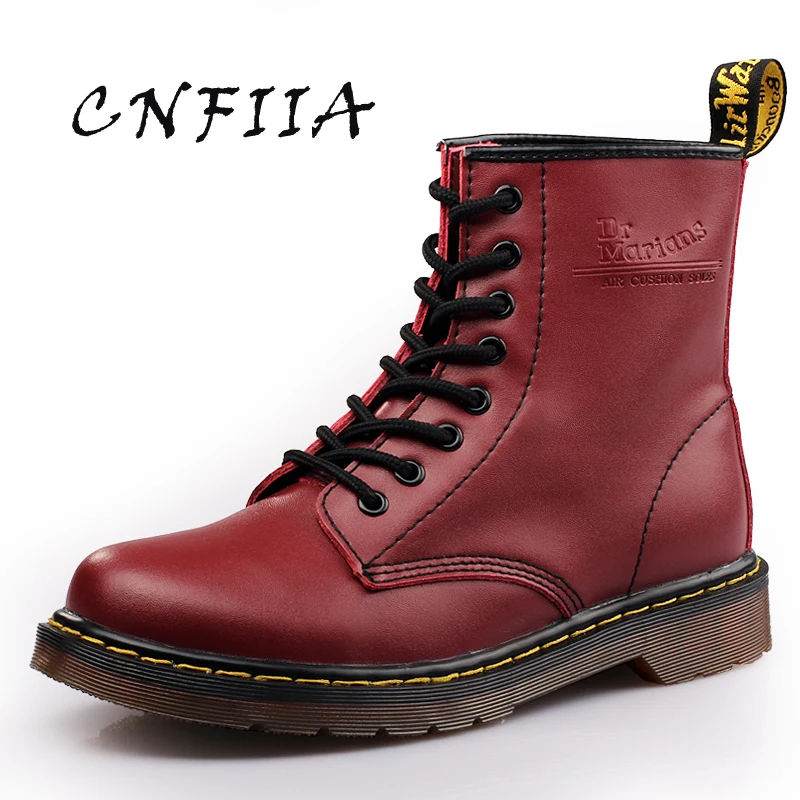 Black Confortable Brun Hommes Rouge Casual En Trekking Chaussures Plus Cnfiia Anti 2018 Bottes red Boots Taille 45 Boots Noir brown Boots Martens La slip Cuir lF31cJTK