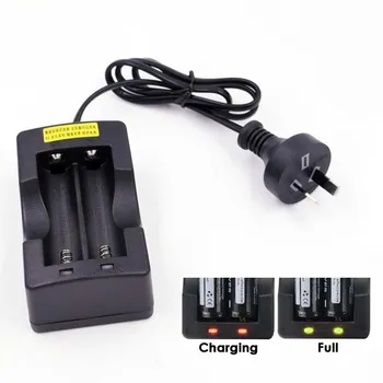 

AU Plug 2slot Portable 3.7v Lithium 18650 Rechargeable Battery Charger