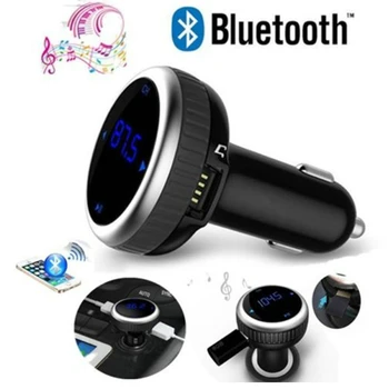

100Pcs/Lot Wireless Bluetooth FM Transmitter Dual USB Radio Car Kit Handsfree LCD SD MP3 Player