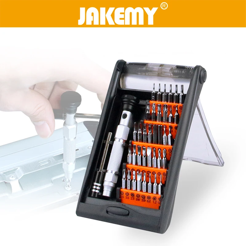 JAKEMY 38 in 1 Precision Multifunction Screwdriver Set Portable Hardware Hand Tools Set for Tablet PC Phone Repair Tool Kit