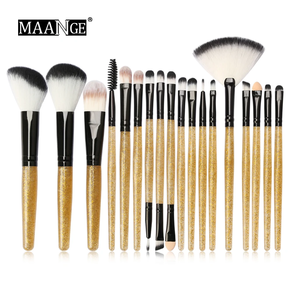 

6 Colors 18Pcs Women Makeup Brushes Set Eye Shadow Eyeliner Eyelash Lip Foundation Powder Make Up Brush Cosmetic Beauty Tool Set