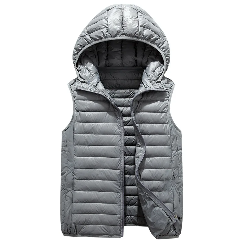Коллекция года, осенне-зимние хлопковые куртки на пуху женский жилет со съемным капюшоном для родителей и детей Одежда для мальчиков и девочек, жилет размера плюс XXS-4XL