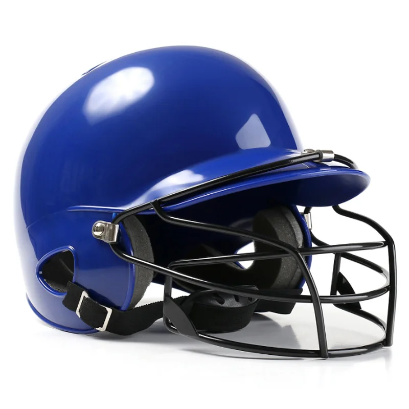

Baseball Helmet Hit Helmet Binaural Baseball Helmet Wear Mask Shield Head Protector Face Softball Fitness Body Fitness Equipme